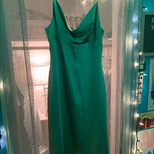 Silk green dress